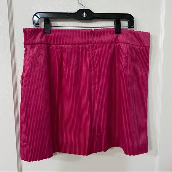 NWT Veronica Beard Size 14 Pink Corduroy Arezzo Skirt Clueless Vibe Luxury Mini - Picture 6 of 15